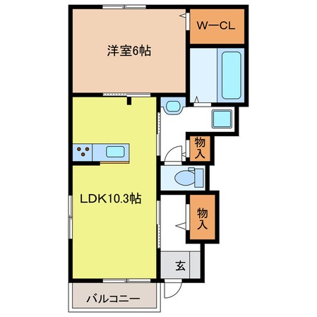 アリエッタⅠの物件間取画像